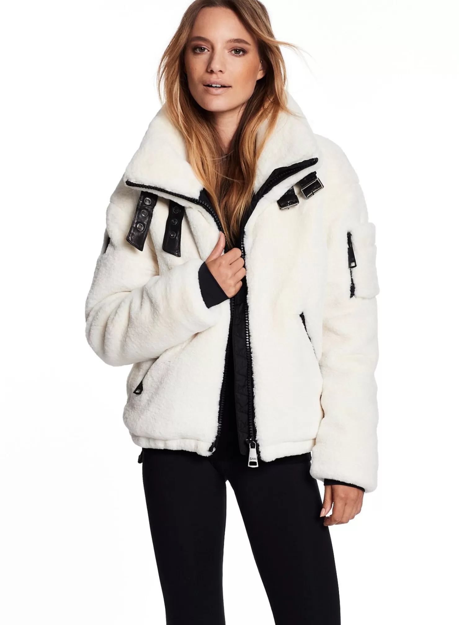 SAM Vegan Leather & Faux Fur | Faux Fur Denver White