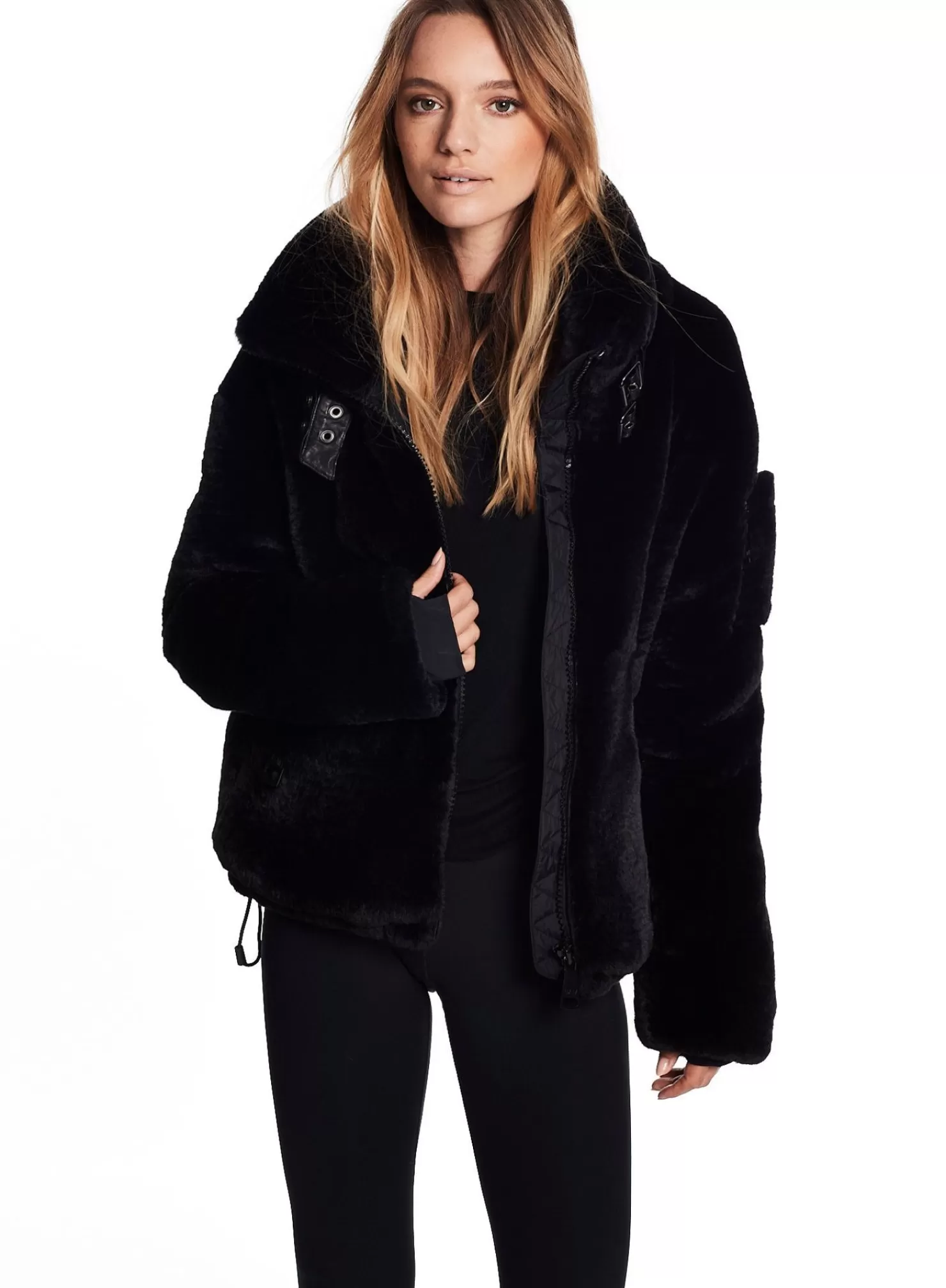 SAM Vegan Leather & Faux Fur | Faux Fur Denver Black