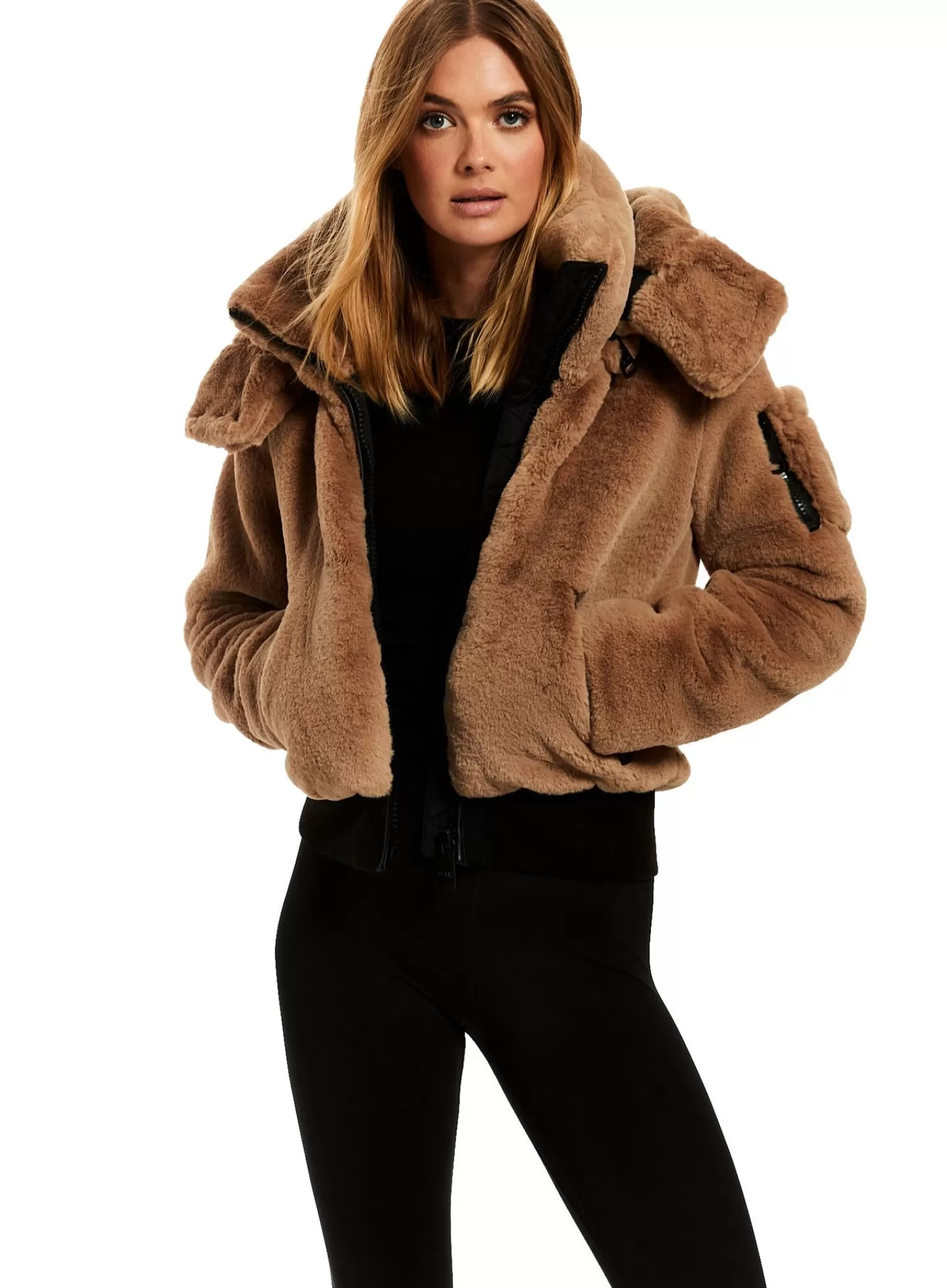 SAM Vegan Leather & Faux Fur | Faux Fur Nala Camel