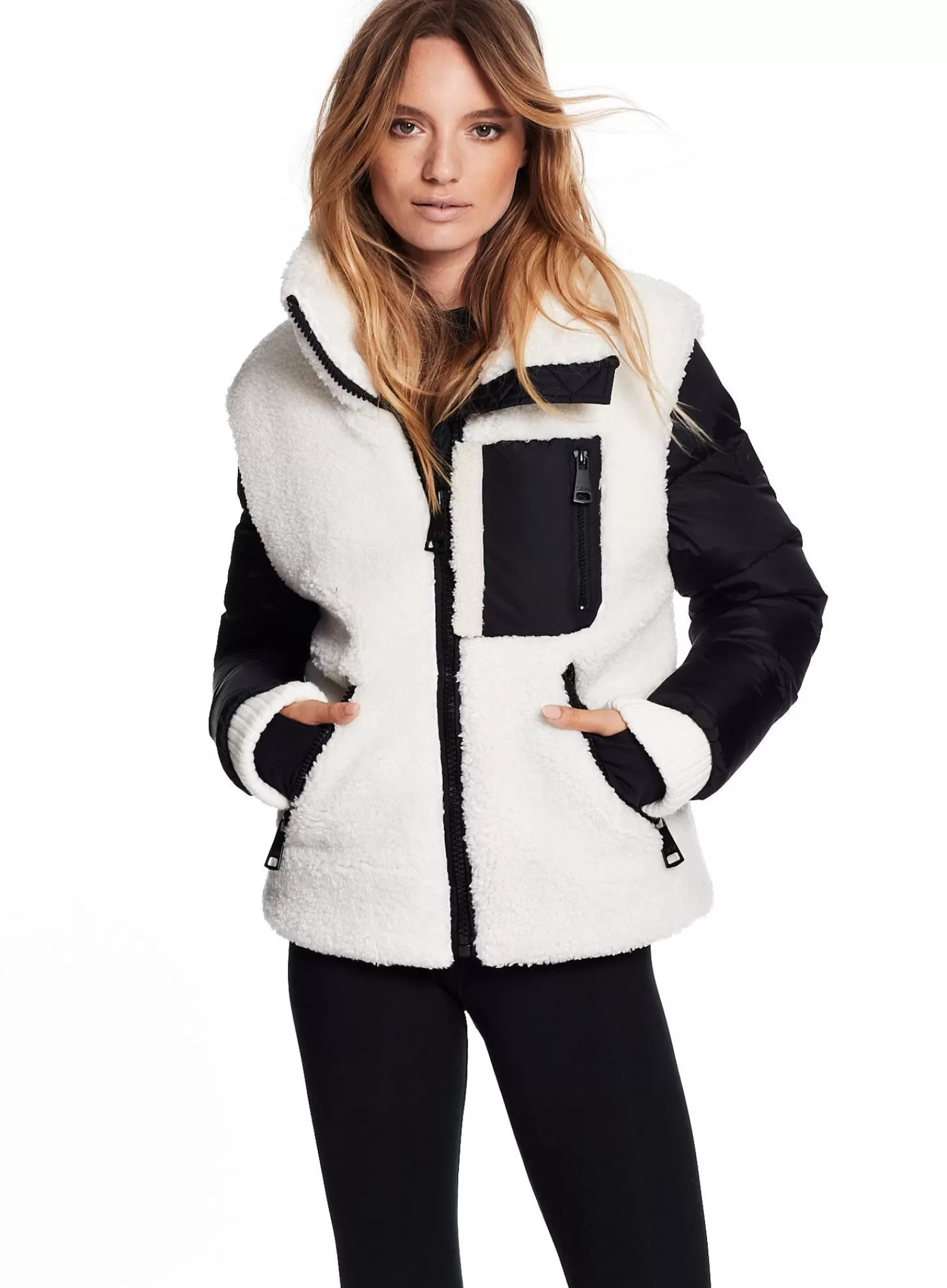 SAM Sherpa Jackets | Wylie Black/White Sherpa